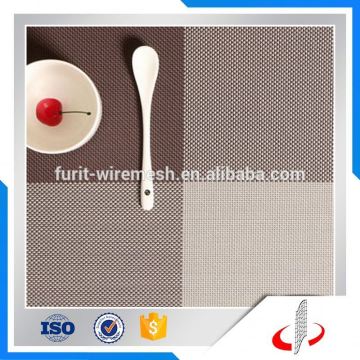 Fashion Pvc Plastic Woven Fabric Texilene Stripe Placemat