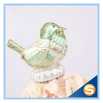 Wholesales bird trinket jewelry box/jeweled animal boxes/bird bejewelled boxes