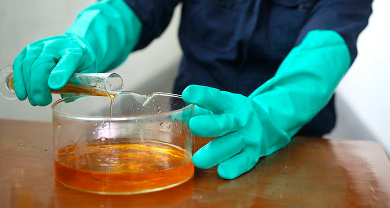 Chemical Resistant Nitrile Full Coating Glove Waterproof Acid Oil Resistant Home Industry Tool Cleaning Gloves