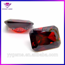 Octangle Gems Stone Garnet Cubic Zirconia Synthetic Diamond