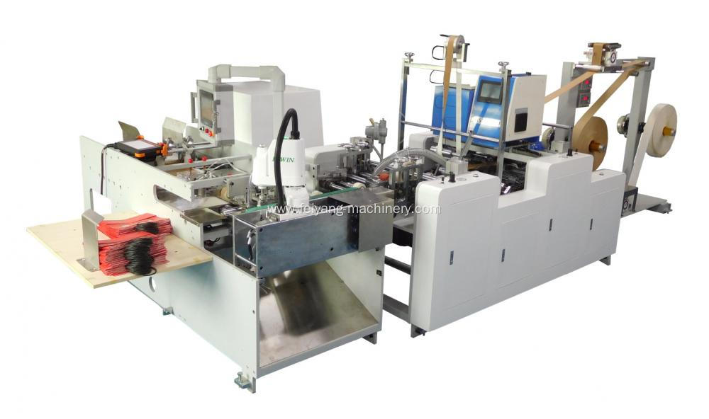 High Speed Twisted Handle Making Pasting Machine