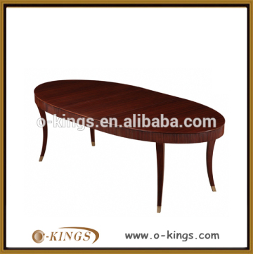 hotel oval dining table / hotel solid wood oval dining table