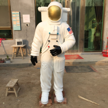 Home Decoration Life Size Fiberglass Astronaut Sculpture In Resin