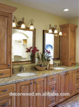 2014 Country style solid wood bathroom vanity cabinets Wholesale