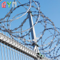 Galvaniserad konsertina Razor Wire Prison Safety Fence