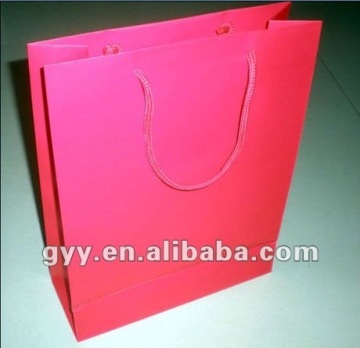 red art paper bags