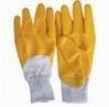 interlock liner knit wrist nitrile gloves