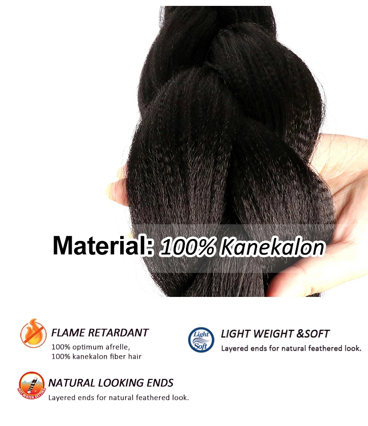 Ultra  82Inch High Quality Yaki Color Attachment Synthetic Extensions 41 Inch Jumbo Braid Hair