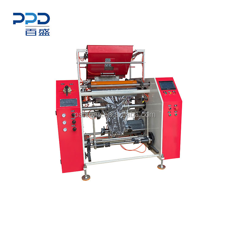 China Manufacture Fully Auto 3 Turret Pallet PE Stretch Film Rewinding Machine