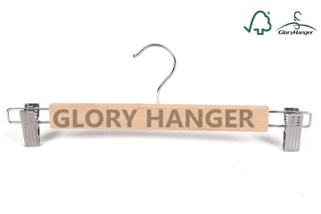 Glory Hanger wooden clip hanger for pants