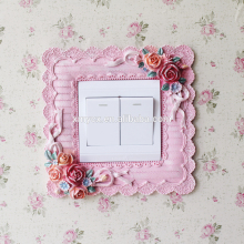 Resin Decorative Floral Switch Cover Frames