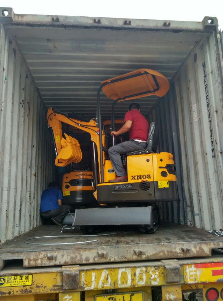 Mini Excavator XN08 Loading container