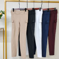 Summer Women Breeches Double Pockets Riding Pants Tights