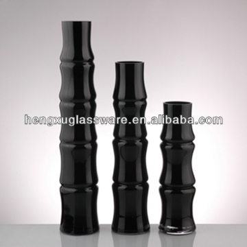 different sizes bamboo design glass vase