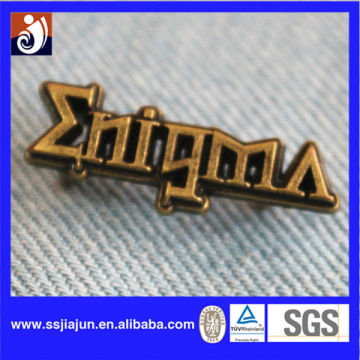 2013 metal labels for jeans/antique brass label