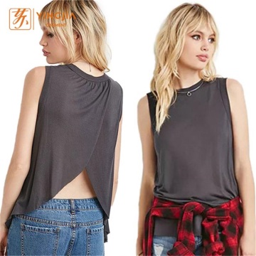 Ladies Sleeveless Shirts Fashion Casual