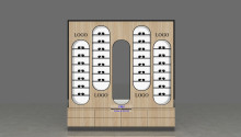 Custom Modern Optical Shop Eyewear Cabinets Display