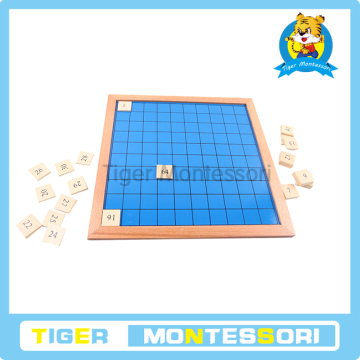 wooden material montessori educational toys in china.material montessori. wooden montessori toys-Hundred Board.