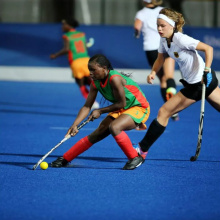 Revolución de los deportes con césped artificial del campo de hockey