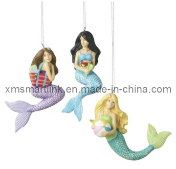 Poly Stone Mermaid Hanging Ornament Gifts