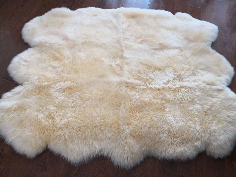 Wholesale Price Sheep Fur Doule Rug Made in China