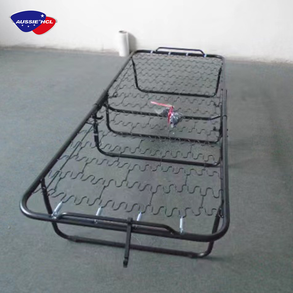 Aussie Factory adjustable hotel hospital foam mattress bed frame foldable metal slat bed base