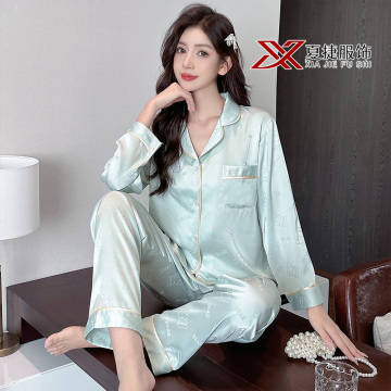 Soft Mint Green Bear Long-Sleeve Pajama Set
