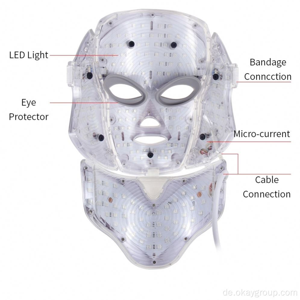 Meistverkaufte 7-Farben-LED-Lichttherapie-Gesichtsbehandlung