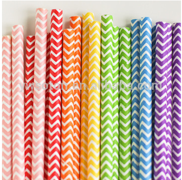 striped paper straws