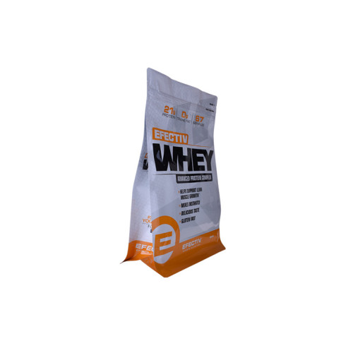 Saco de proteína whey com zíper de bolso