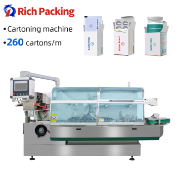 Continuous Automatic Vials and Bottles Cartoning Packer Machine (260W)