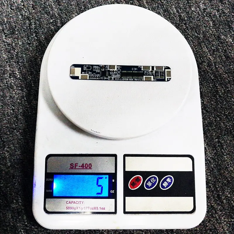 3s~4s 7A PCM BMS for 14.4V 14.8V Li-ion/Lithium/ Li-Polymer 12V 12.8V LiFePO4 Battery Pack Size L100*W16*T4mm (PCM-Li04S8-026)