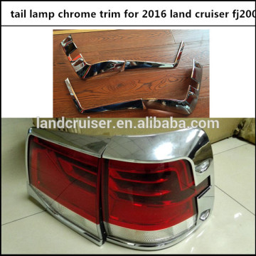 rear lamp chrome trim for 2016 land cruiser fj200 tail light