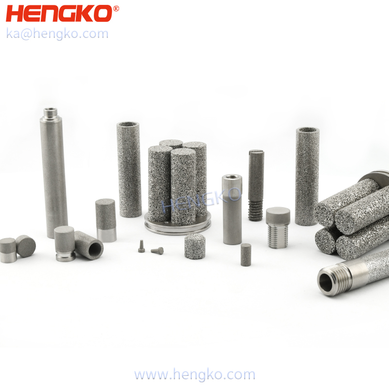 HENGKO 1 2 5 10 micron SS 304 316L sintered stainless steel porous metal highly difficult sintered high precision filter