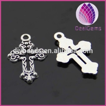 Hot sale15*26mm zinc alloy cross charms