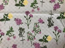 Circle And Digital Printing Cotton Embroider Fabric