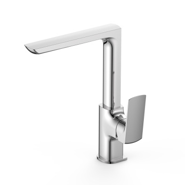 High end single lever basin tap
