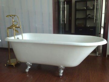 small size soaking tub/antique clawfoot bathtub/traditional freestanding bath