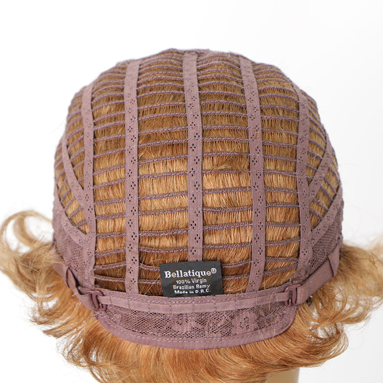 Aisi Hair Glueless Natural Kosher Wigs Brazilian In Dubai 150% Density Ombre Brown Pixie Cut Curly Wave Wig Human Hair