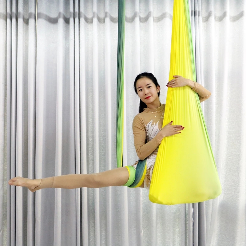 JW Different colors High Strength Nylon Anti-gravity Fly Yoga Hammock Waterproof Yoga Hanging Chair Military Hammock