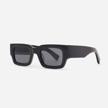 Square Shape Acetate Unisex Sunglasses