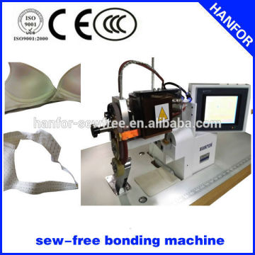 automatic adhesive paste glue Tape bonding Machine for brassieres cup hf-702