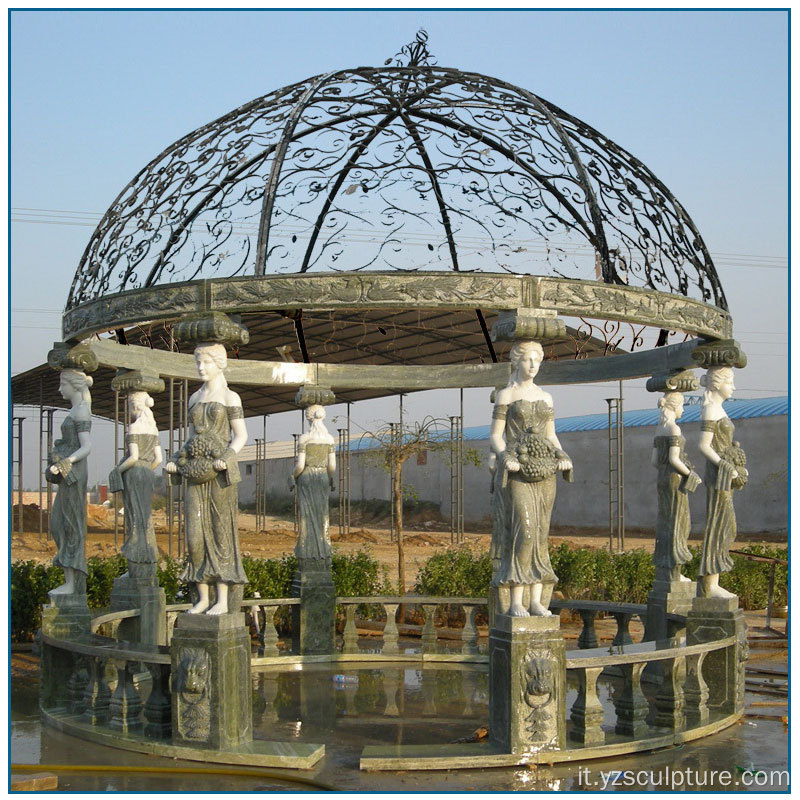 Vita all&#39;aperto Dimensione Lady Colonna Multi Color Marble Gazebo