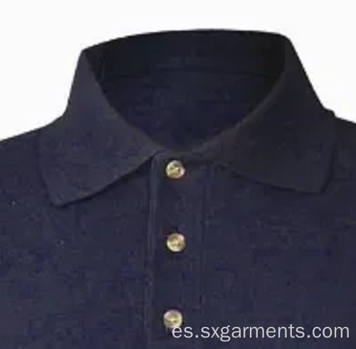 Camiseta de polo liso 100% algodón para hombres