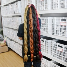 ultra braid 82" kanekalon jumbo braid hair hot water using braiding hair super jumbo