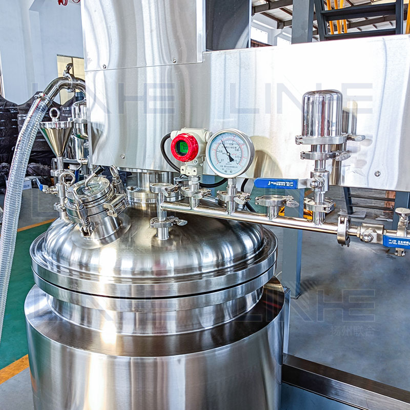 Small scale Vacuum homogenizing emulsifier machine for body/face/facial cream making machine