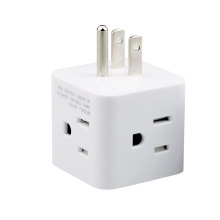 Wonplug USA Outlet Adapter Plug 3 Prong Wall Tap 4 Way Power Strip