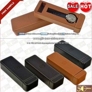 Leather watch case
