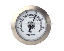 Diameter 50mm White Face Analog Cigar Hygrometer
