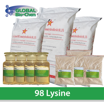98 ရောင်းရန် Lysine HCL အမိုင်နိုအက်စစ်